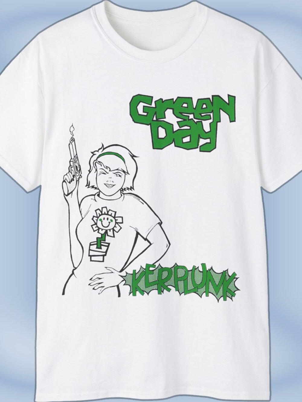 Rare Vintage Style 90s Green Day Kerplunk Shirt